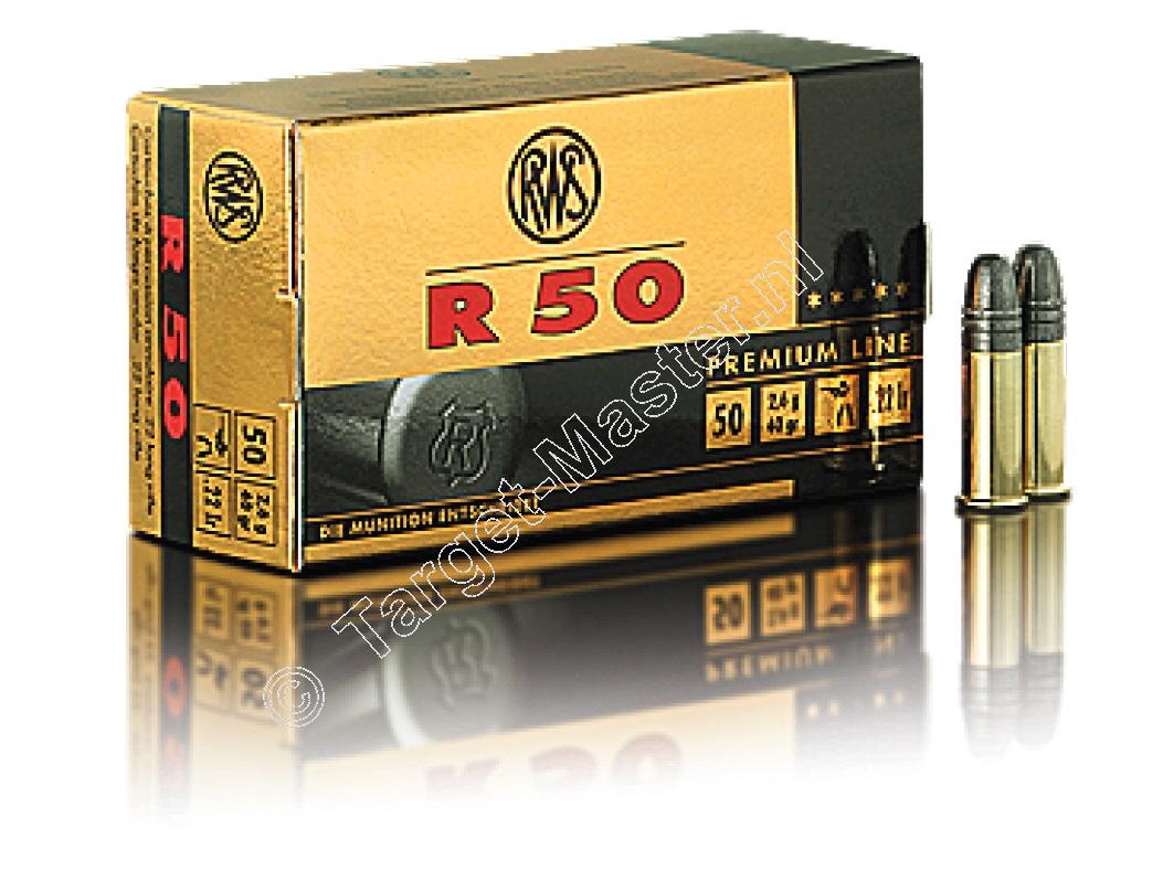 rws-premium-line-r50-munitie-22-long-rifle-40-grain-lead-round-nose